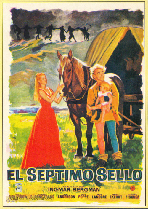 Det sjunde inseglet - Spanish Movie Poster