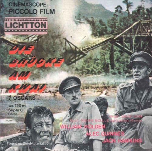 The Bridge on the River Kwai - German Movie Cover