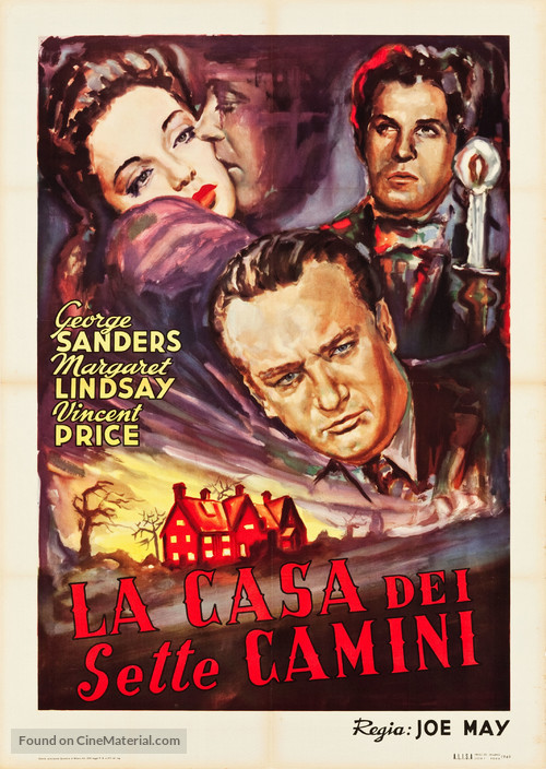 The House of the Seven Gables - Italian Re-release movie poster