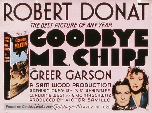 Goodbye, Mr. Chips - Theatrical movie poster