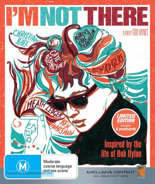 I&#039;m Not There - Australian Blu-Ray movie cover