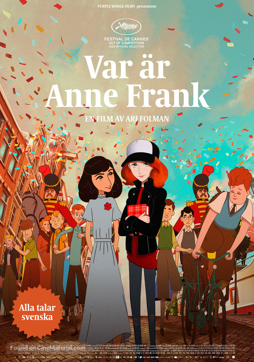 Where Is Anne Frank - Swedish Movie Poster