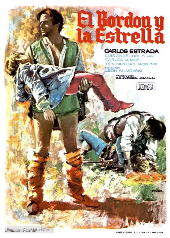 El bord&oacute;n y la estrella - Spanish Movie Poster