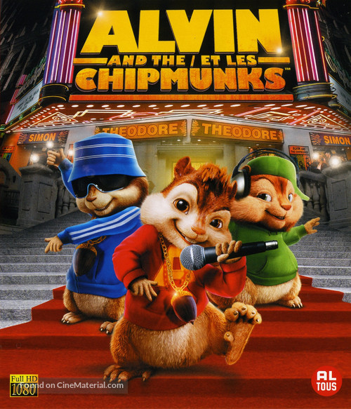 Alvin and the Chipmunks - Belgian Blu-Ray movie cover