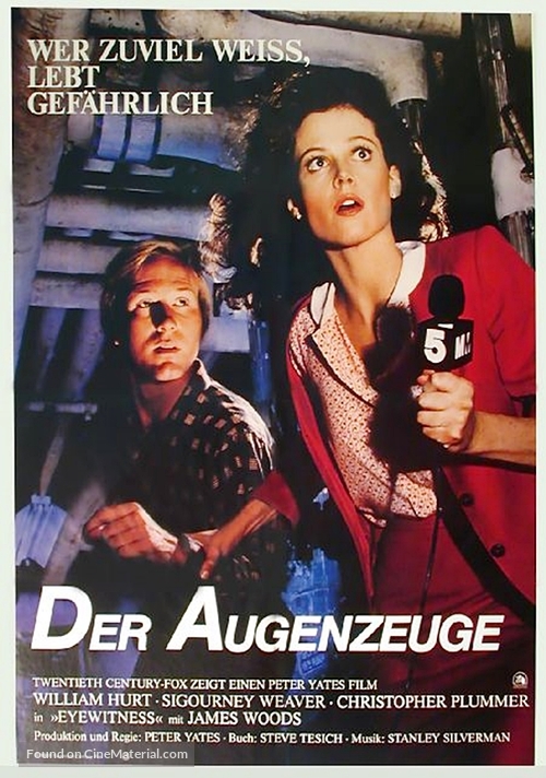 Eyewitness - German Movie Poster