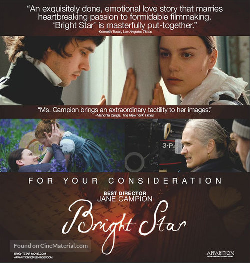 Bright Star - For your consideration movie poster