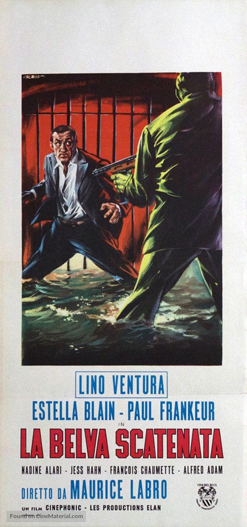 Le fauve est l&acirc;ch&eacute; - Italian Movie Poster