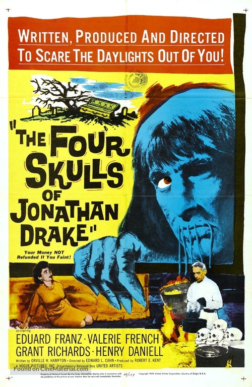 The Four Skulls of Jonathan Drake - Movie Poster