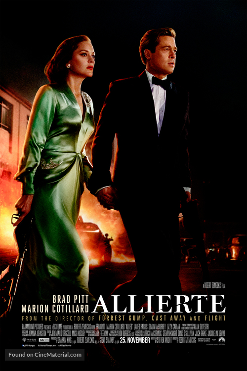 Allied - Norwegian Movie Poster