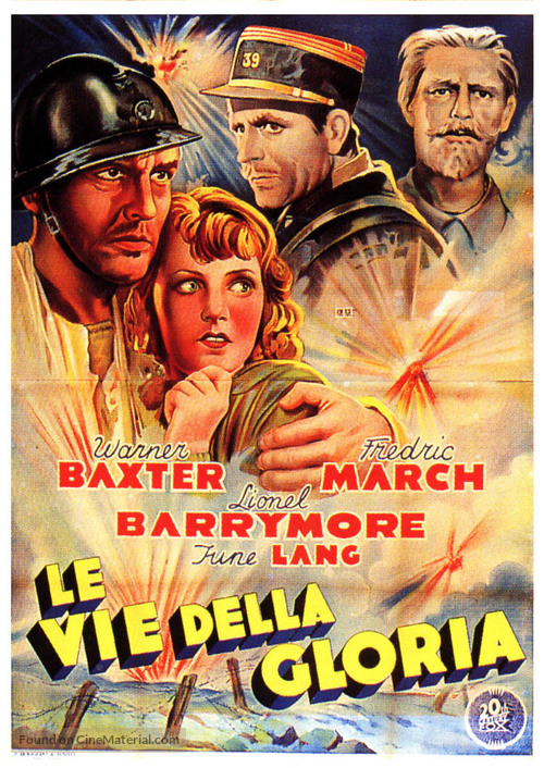 The Road to Glory - Italian Movie Poster