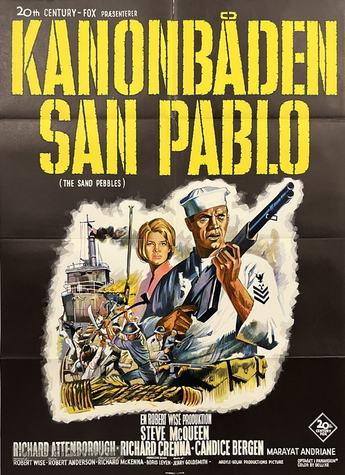 The Sand Pebbles - Danish Movie Poster
