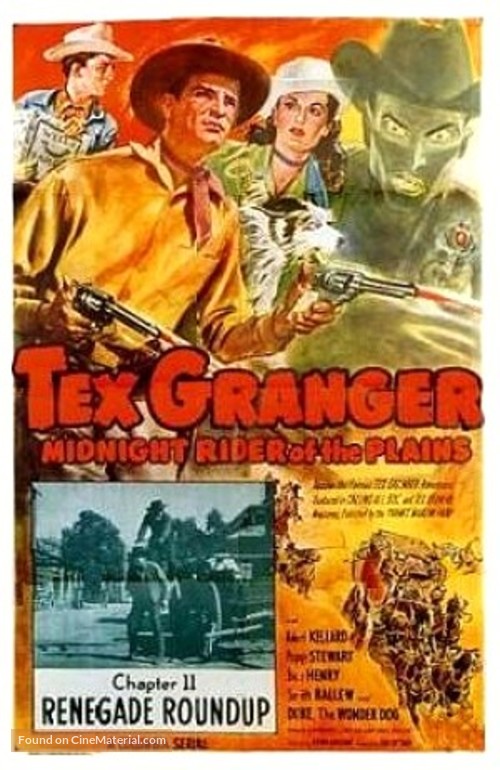 Tex Granger, Midnight Rider of the Plains - Movie Poster