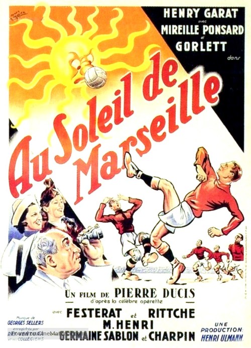 Au soleil de Marseille - French Movie Poster