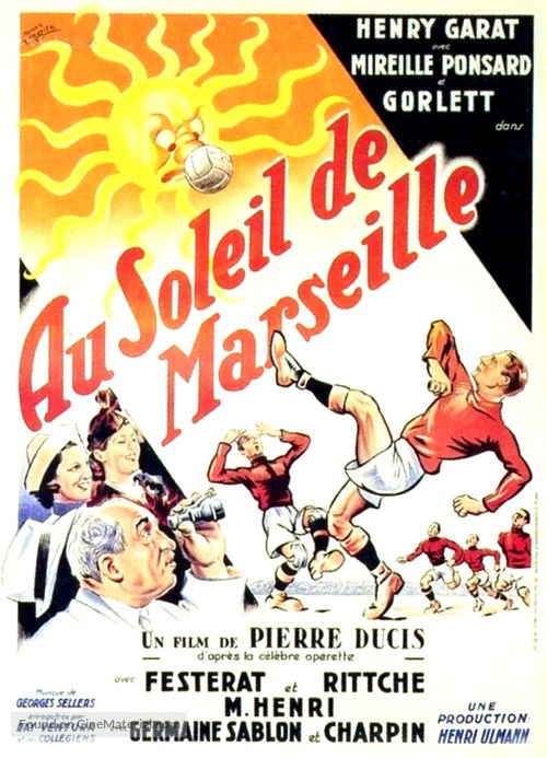 Au soleil de Marseille - French Movie Poster