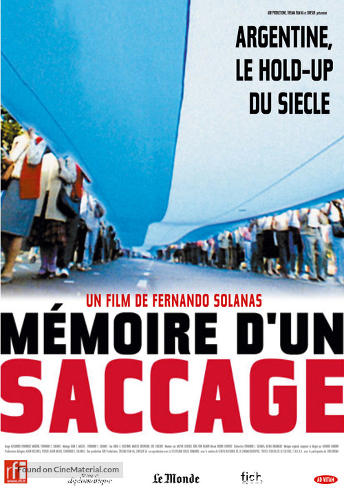 Memoria del saqueo - French Movie Poster
