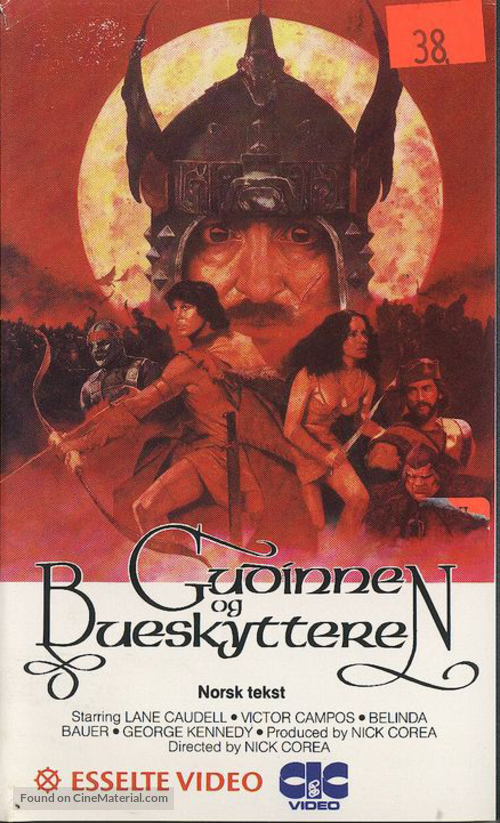 The Archer: Fugitive from the Empire - Norwegian VHS movie cover