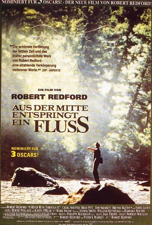 A River Runs Through It - German Movie Poster