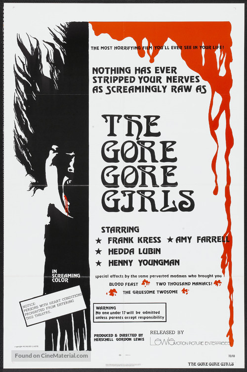 The Gore Gore Girls - Movie Poster