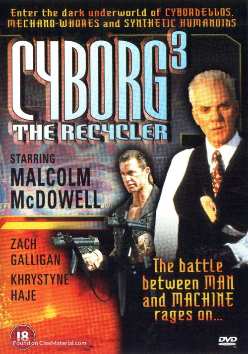 Cyborg 3: The Recycler - British DVD movie cover