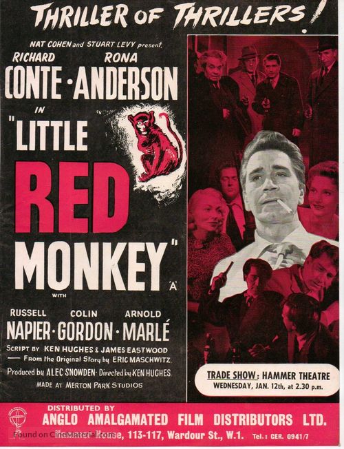 Little Red Monkey - British poster