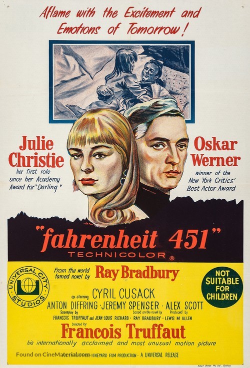 Fahrenheit 451 - Australian Movie Poster
