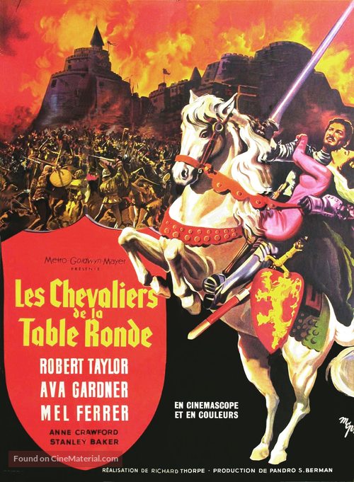 Knights of the Round Table - French Movie Poster