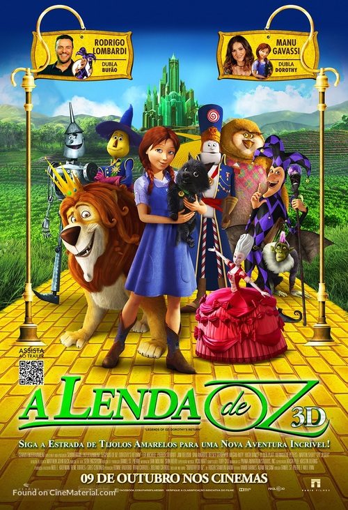 Legends of Oz: Dorothy&#039;s Return - Brazilian Movie Poster