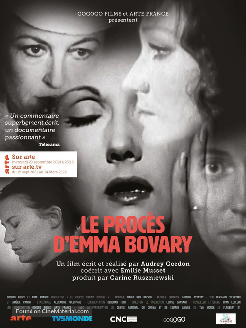 Le proc&egrave;s d&#039;Emma Bovary - French Movie Poster