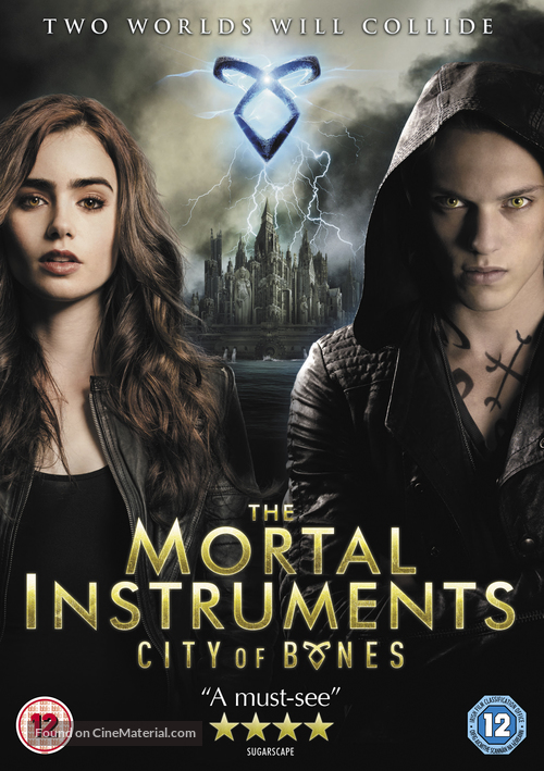 The Mortal Instruments: City of Bones - British DVD movie cover