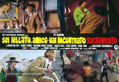 Sei iellato, amico hai incontrato Sacramento - Italian Movie Poster