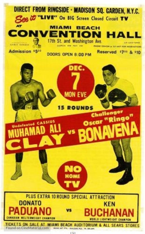 World Heavyweight Championship Fight: Muhammad Ali vs. Oscar Bonavena - Movie Poster