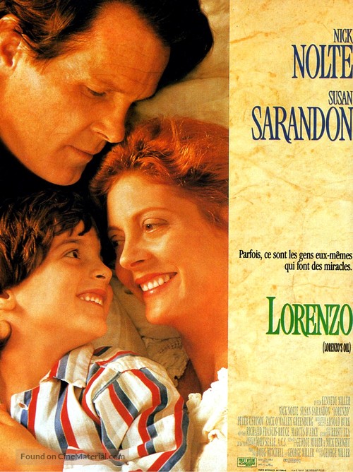 Lorenzo&#039;s Oil - French Movie Poster