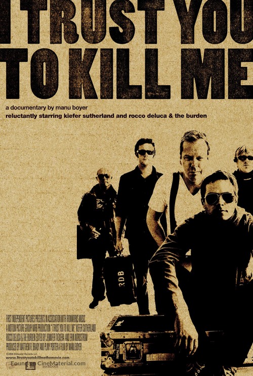 I Trust You to Kill Me - Movie Poster