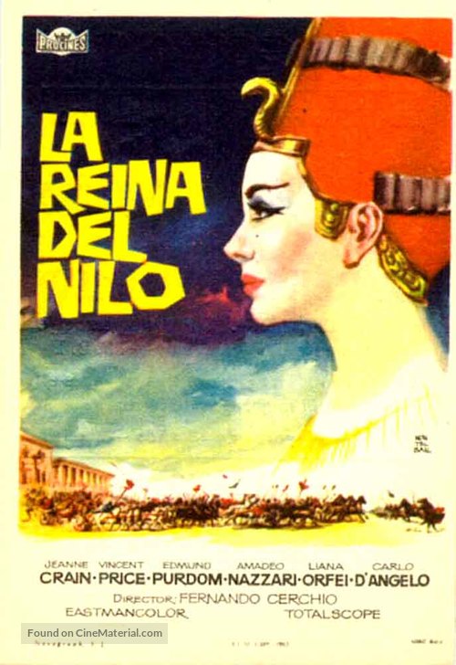 Nefertiti, regina del Nilo - Spanish Movie Poster