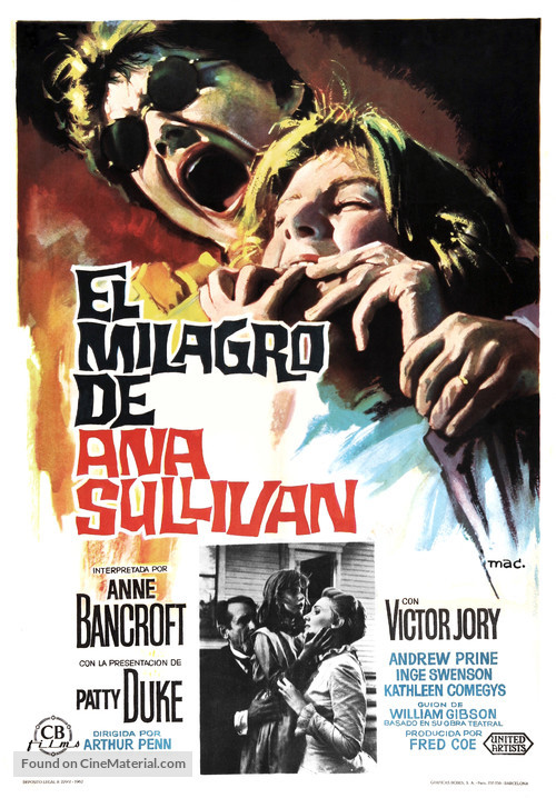 The Miracle Worker - Spanish Movie Poster