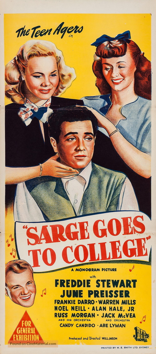 Sarge Goes to College - Australian Movie Poster