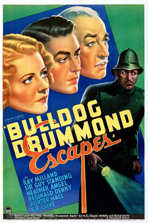 Bulldog Drummond Escapes - Movie Poster