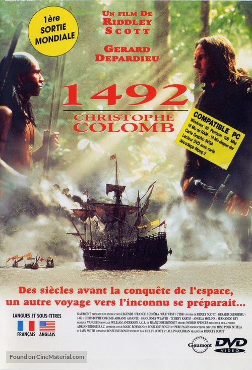 1492: Conquest of Paradise - French DVD movie cover