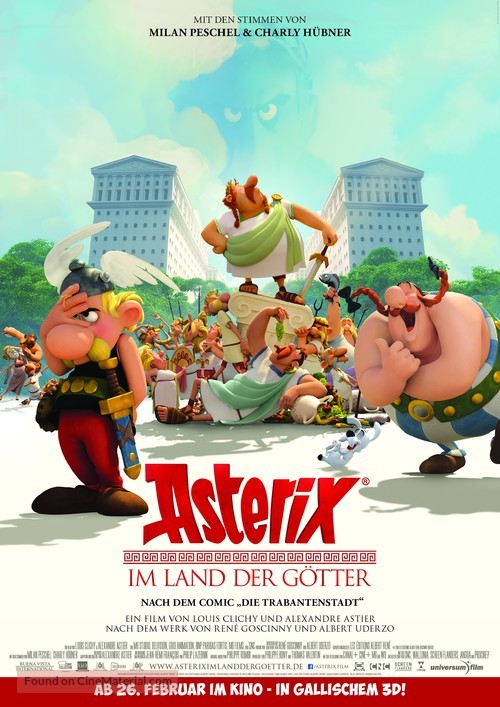 Ast&eacute;rix: Le domaine des dieux - German Movie Poster