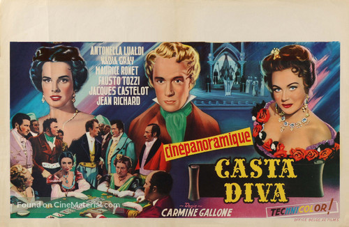 Casta diva - Belgian Movie Poster