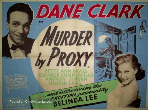 Murder by Proxy - British Movie Poster