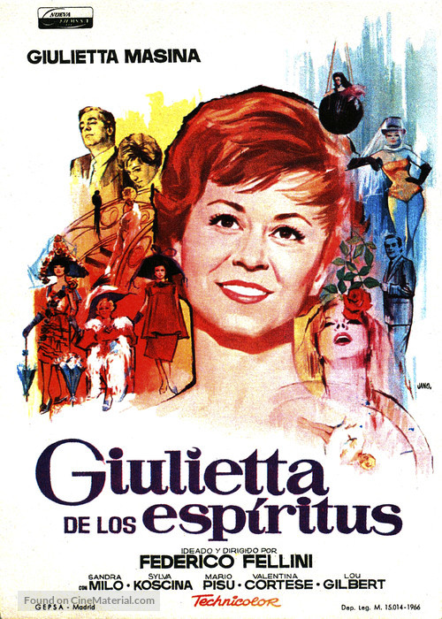 Giulietta degli spiriti - Spanish Movie Poster