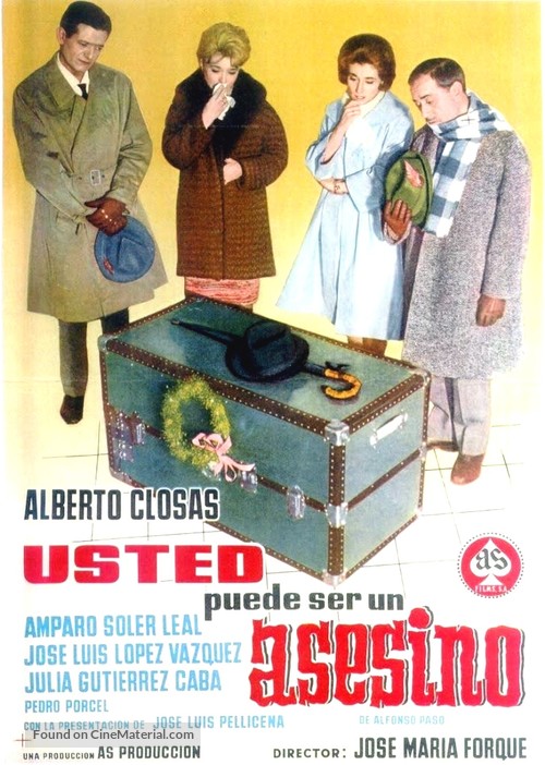Usted puede ser un asesino - Spanish Movie Poster