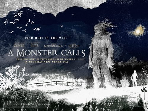 A Monster Calls - British Movie Poster
