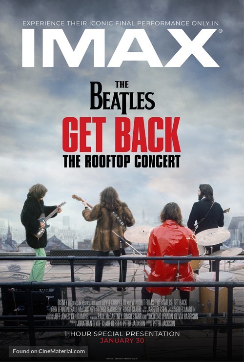 The Beatles: Get Back - The Rooftop Concert (2022) movie poster