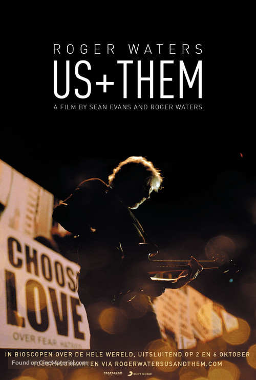 Roger Waters: Us + Them - Dutch Movie Poster