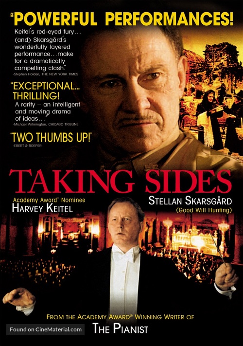 Taking Sides - DVD movie cover