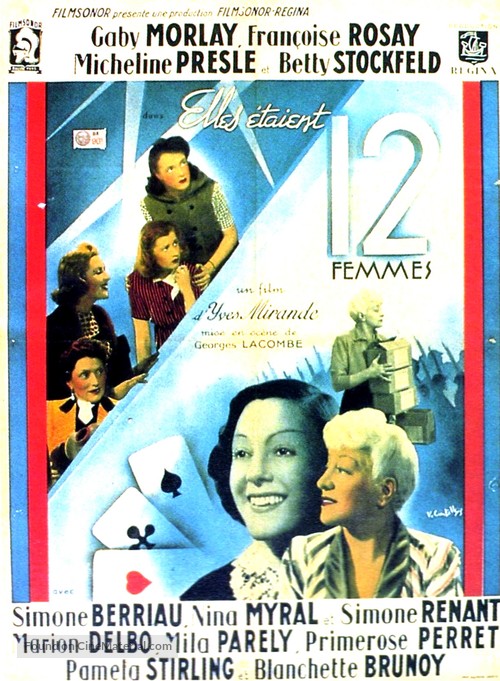 Elles &eacute;taient douze femmes - French Movie Poster