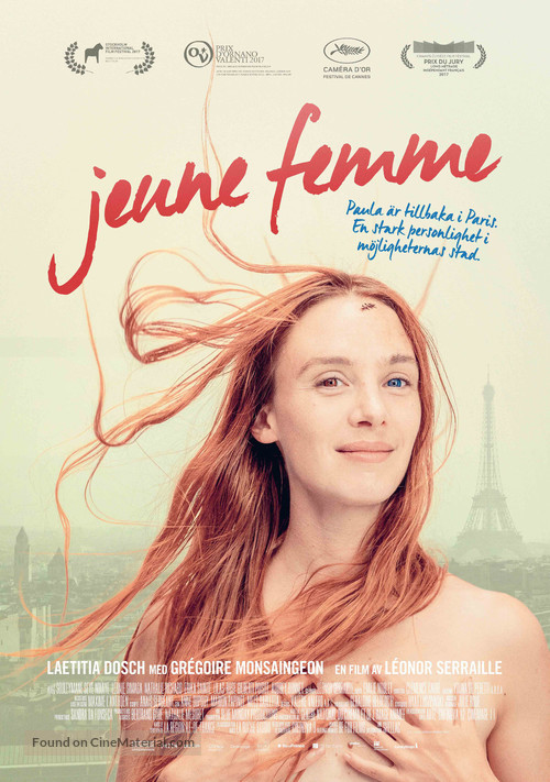 Jeune femme - Swedish Movie Poster