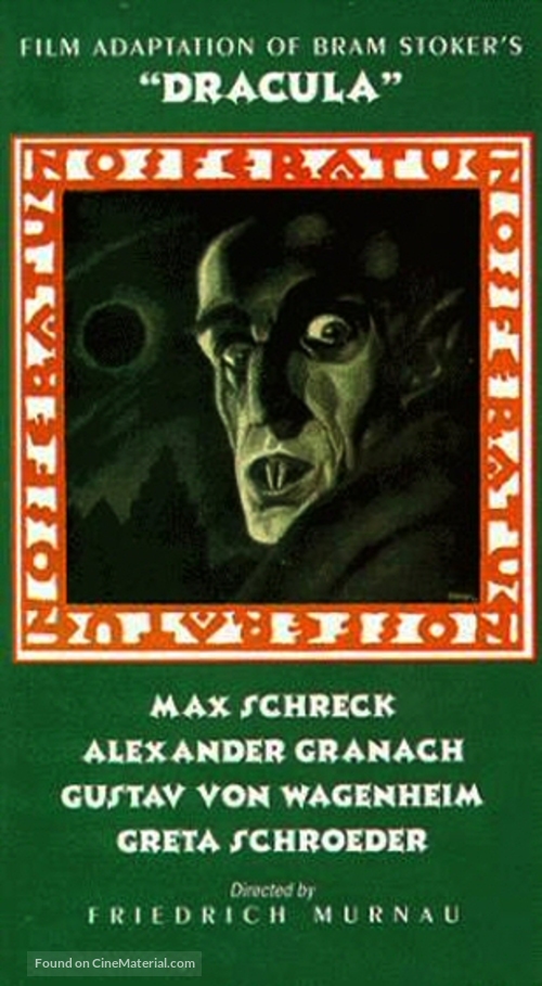 Nosferatu, eine Symphonie des Grauens - VHS movie cover